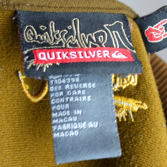 Art Deco Y2K Quicksilver Light Track Jacket size M Golf  outdoor cotton - Picture 6 of 9